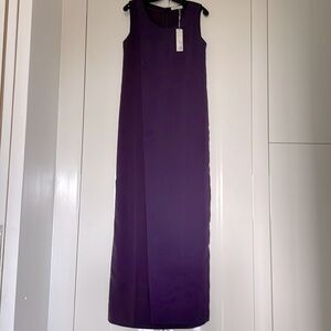 J. Lindeberg Plum Daniella Stretch Drape Dress